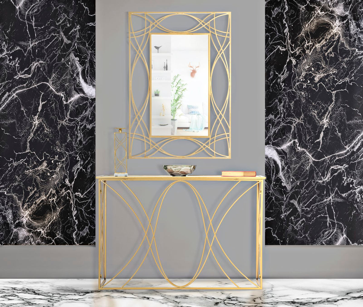 Konzolni stol Exy, 120 × 40 × 80 cm