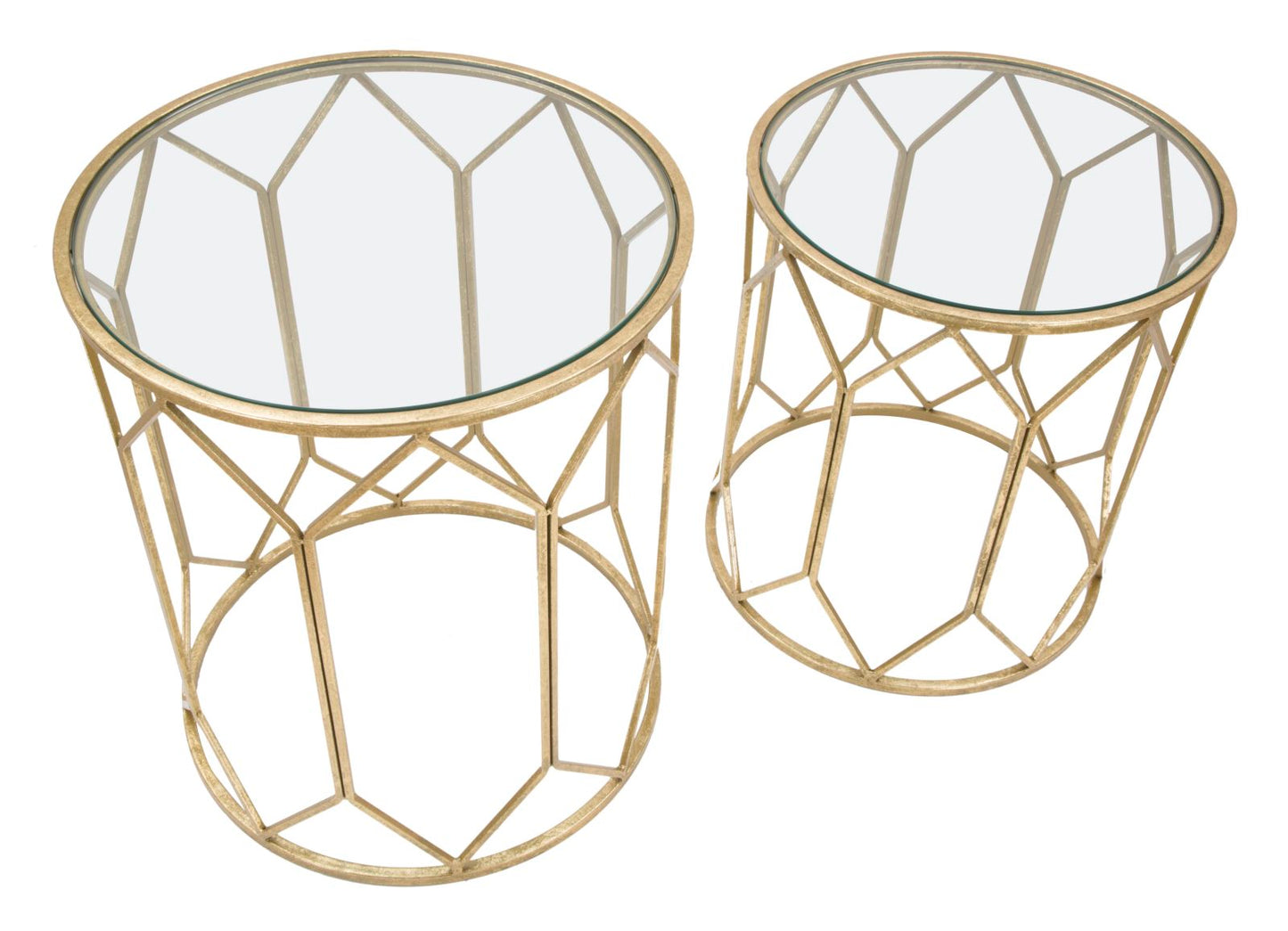 MAURO FERRETT IStolići set od 2 koma cm ø 50x60-45x50