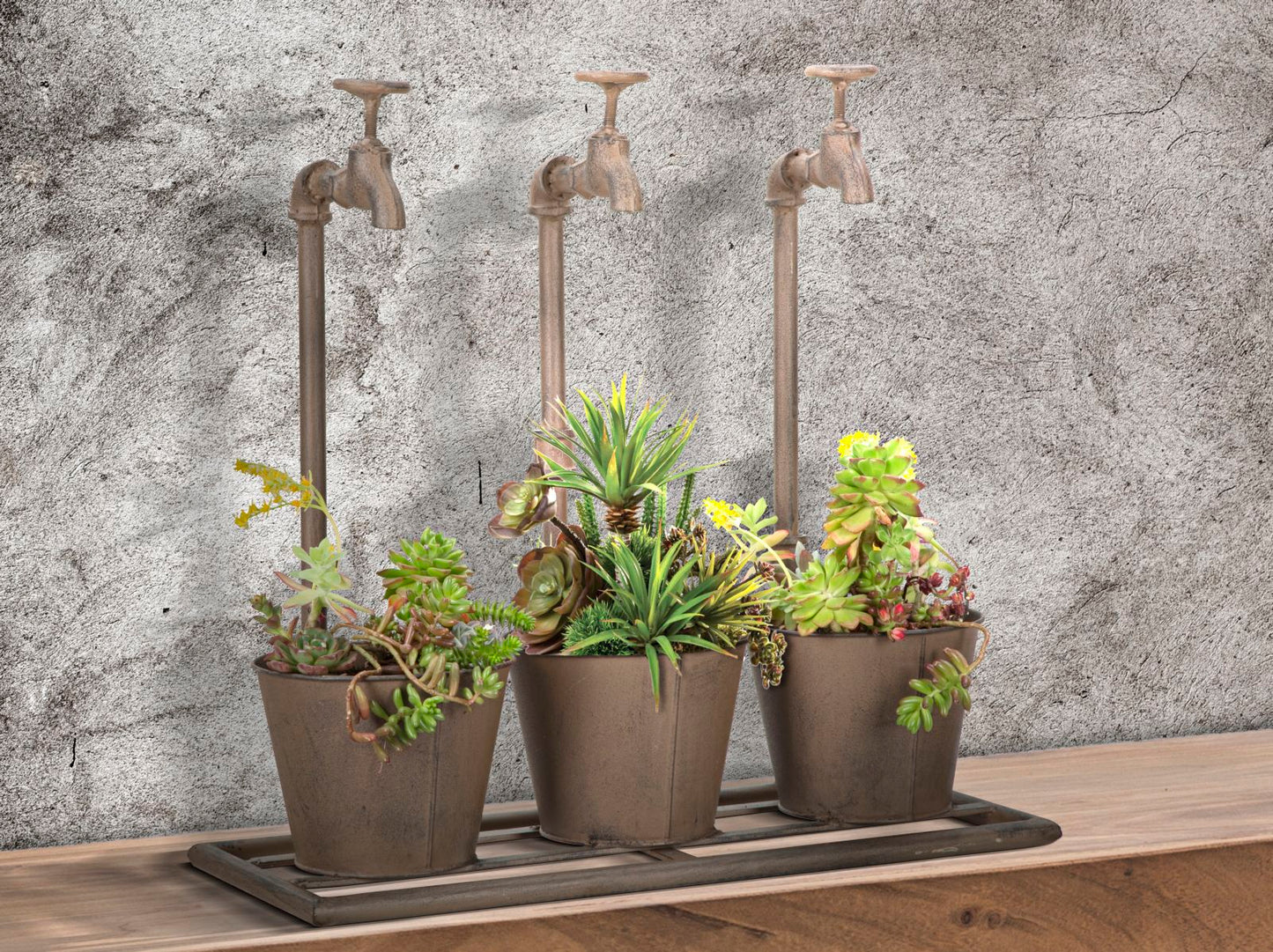 Vaza industry triple cm 49x19x48