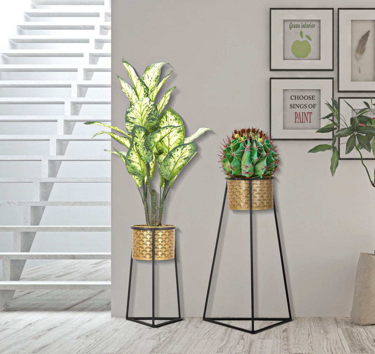 Držač za cvijeće par glax cm ø 43x36x70-27x23x45