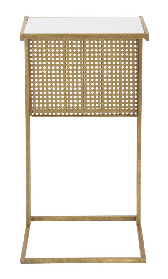 Stolić okrugli marmor p-giornali cm 46x35x65