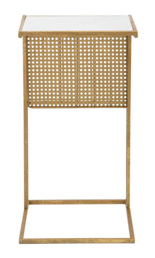 Stolić okrugli marmor p-giornali cm 46x35x65
