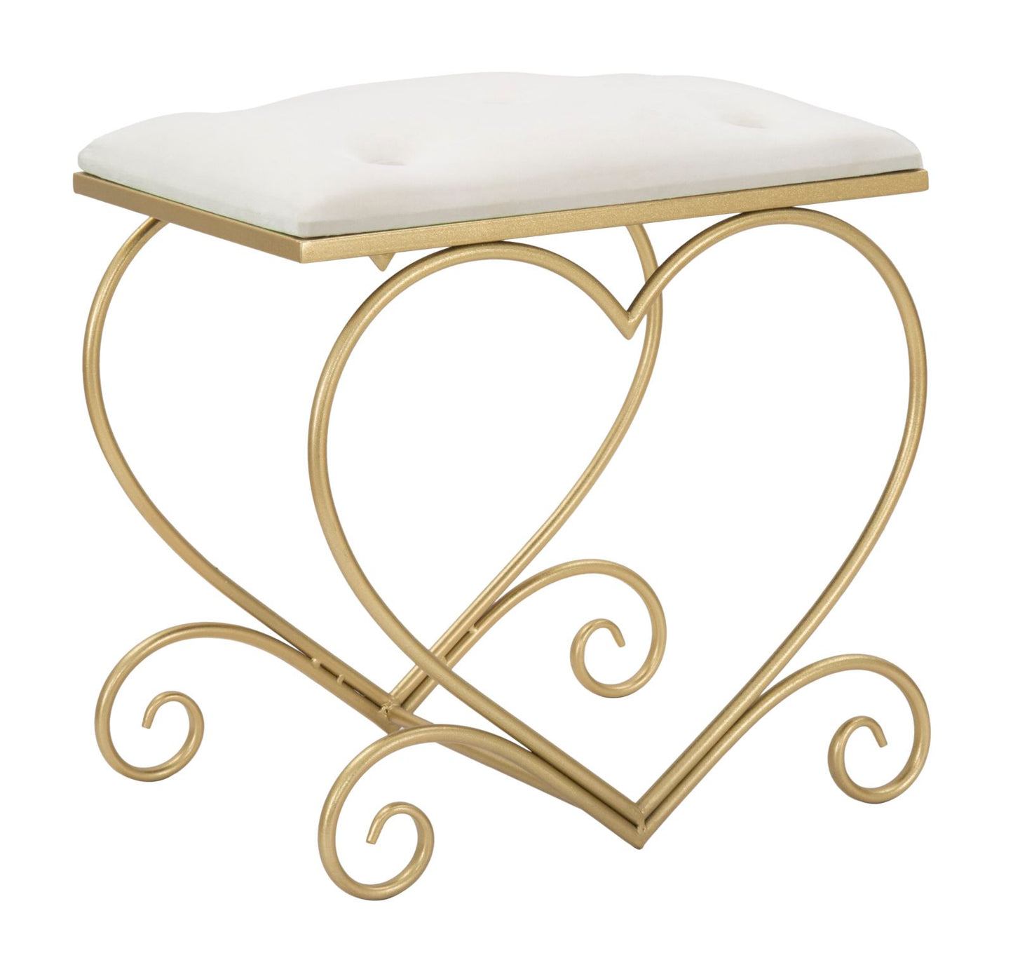 Tabure srce cream cm 50x37,5x51,5