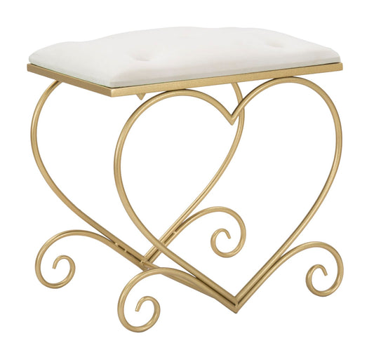 Tabure srce cream cm 50x37,5x51,5