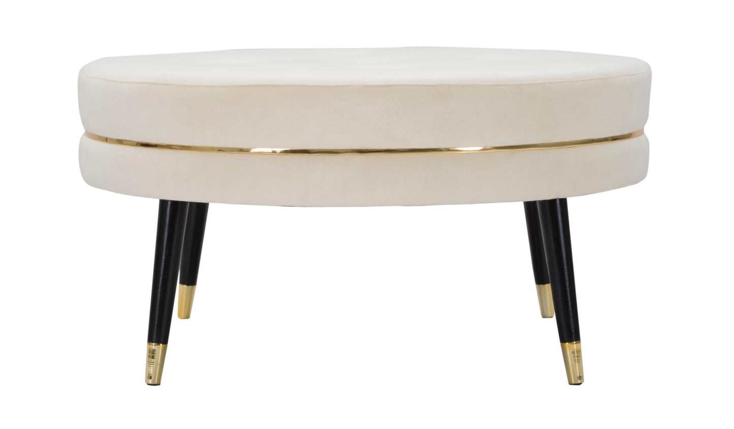 Tabure Paris xxl crema-gold cm ø 90x46