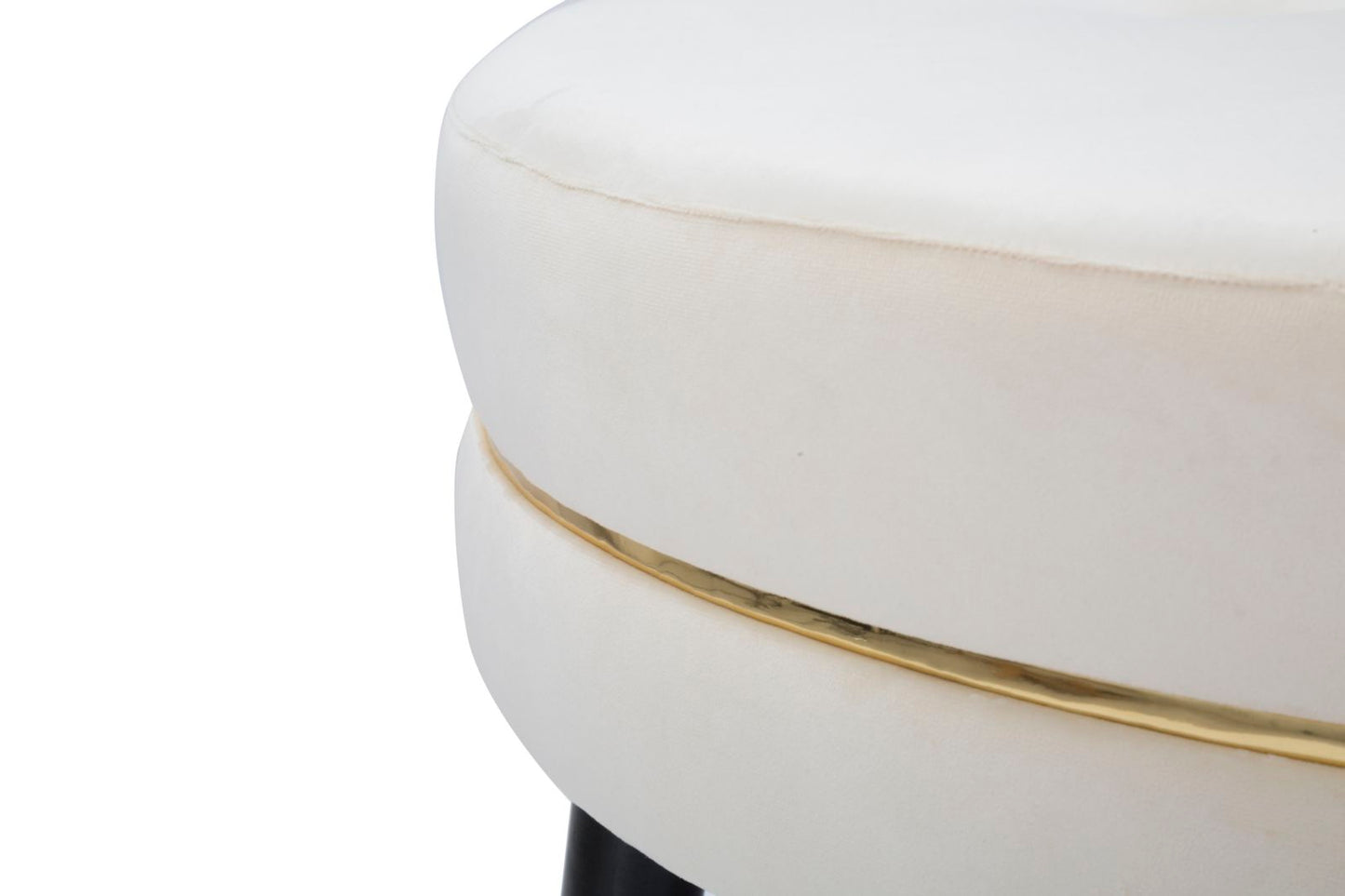 Tabure Paris xxl crema-gold cm ø 90x46