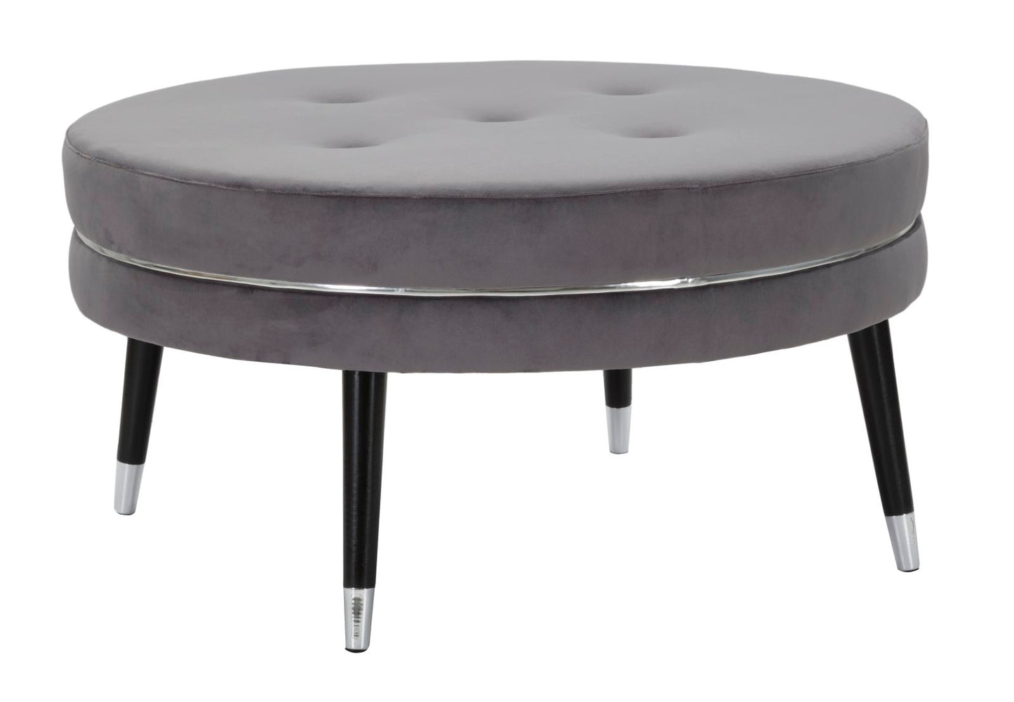 Tabure Paris xxl grigio-silver cm ø 90x46