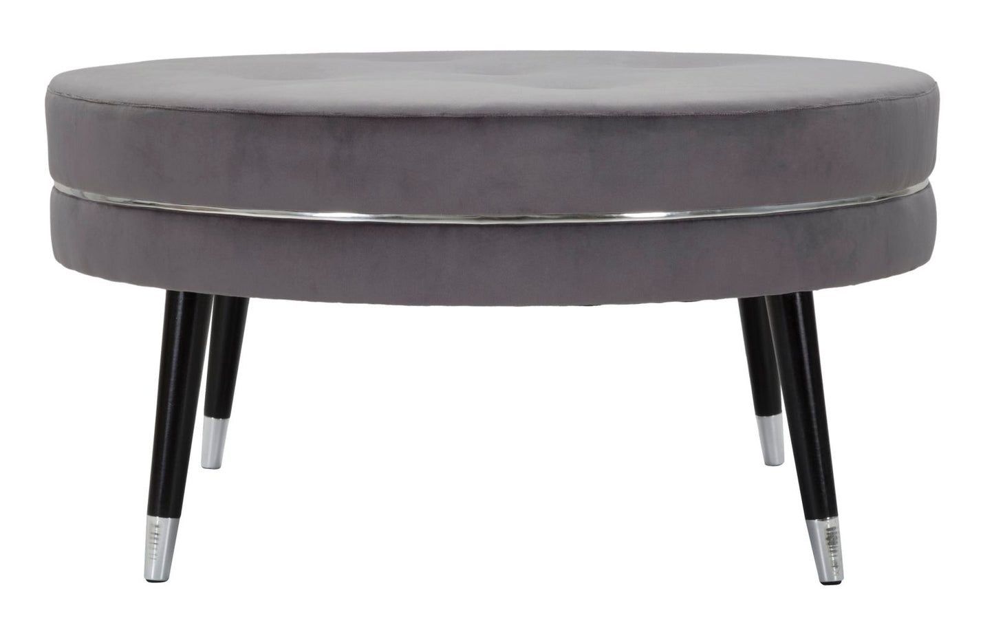 Tabure Paris xxl grigio-silver cm ø 90x46