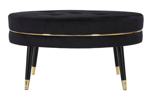 Tabure Paris xxl nero-zlato cm ø 90x46