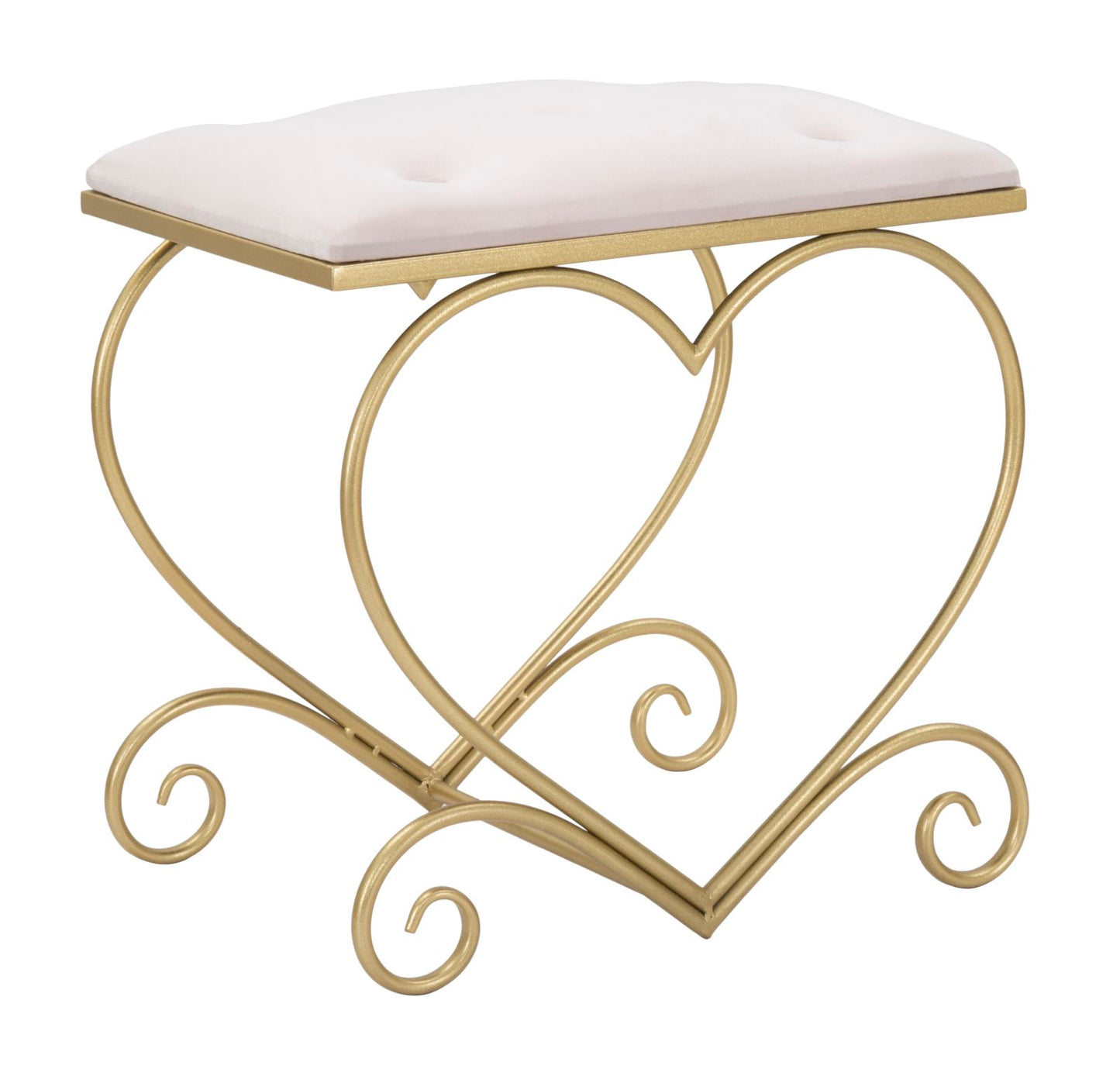 Tabure srce rosa cm 50x37,5x51,5