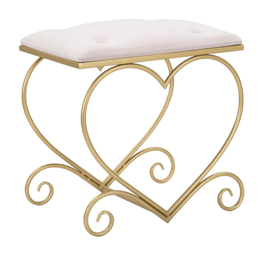 Tabure srce rosa cm 50x37,5x51,5