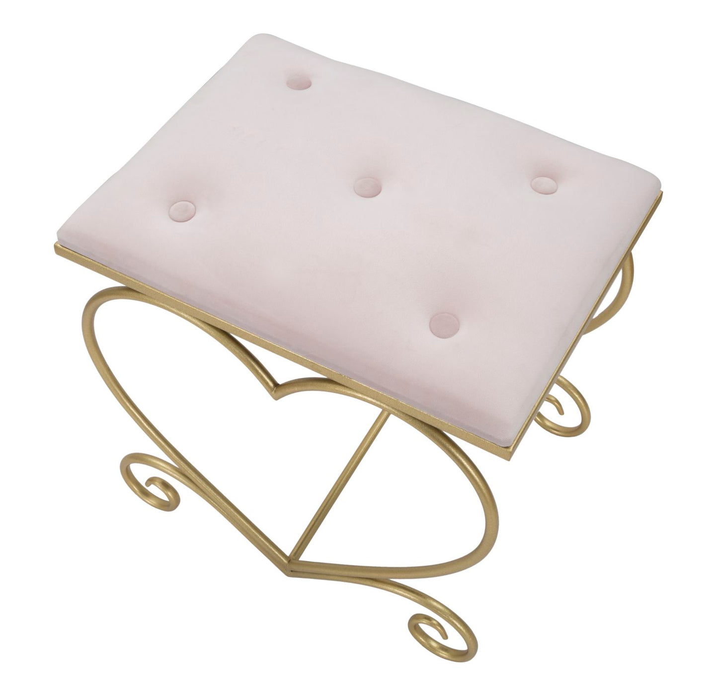 Tabure srce rosa cm 50x37,5x51,5
