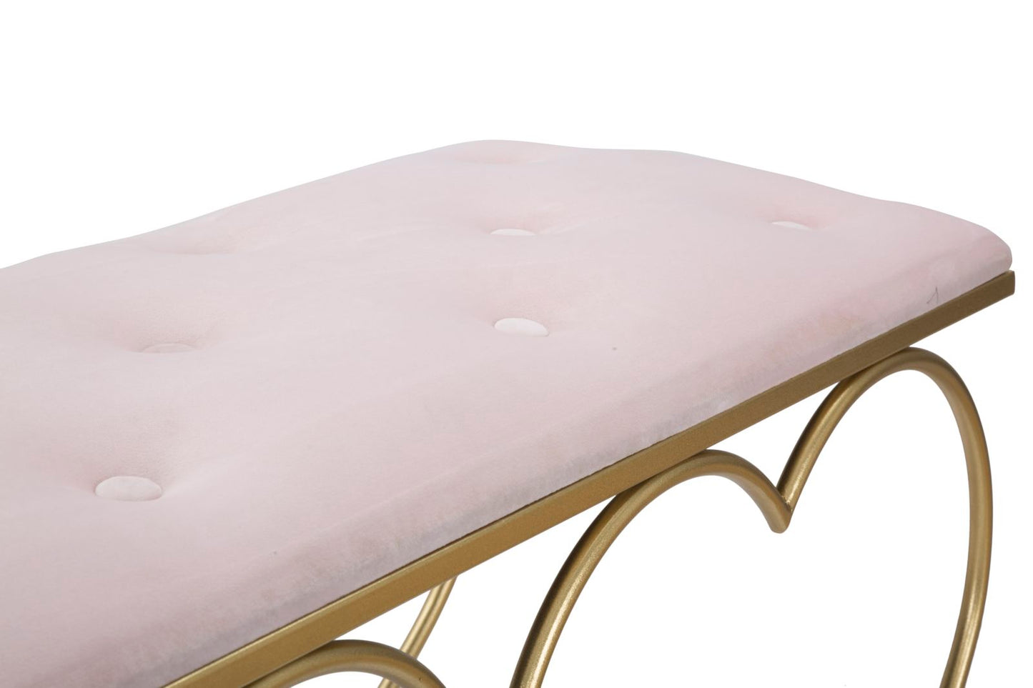 Klupica srce rosa cm 105x37,5x51,5