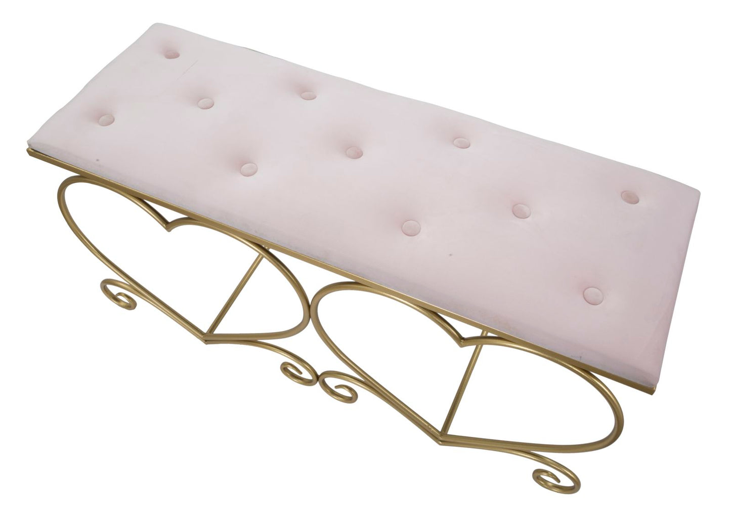 Klupica srce rosa cm 105x37,5x51,5