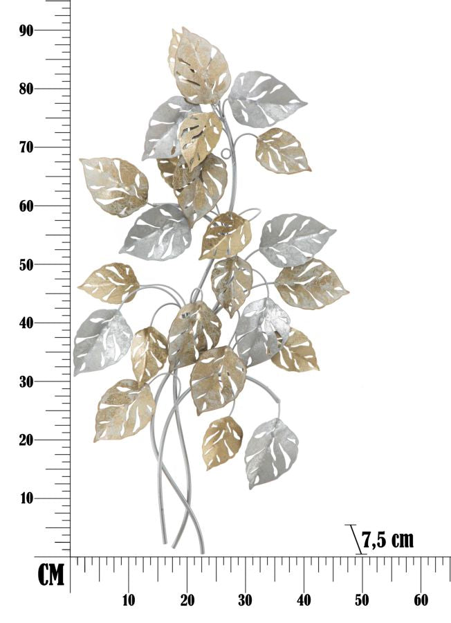 Zidni metalni panel lista cm 50x7,5x90,5