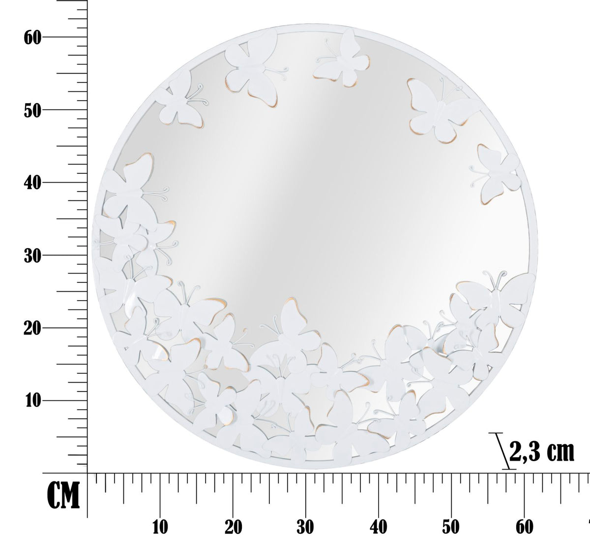 Zidno ogledalo RAYNE 62,5x62,5x2,3 cm