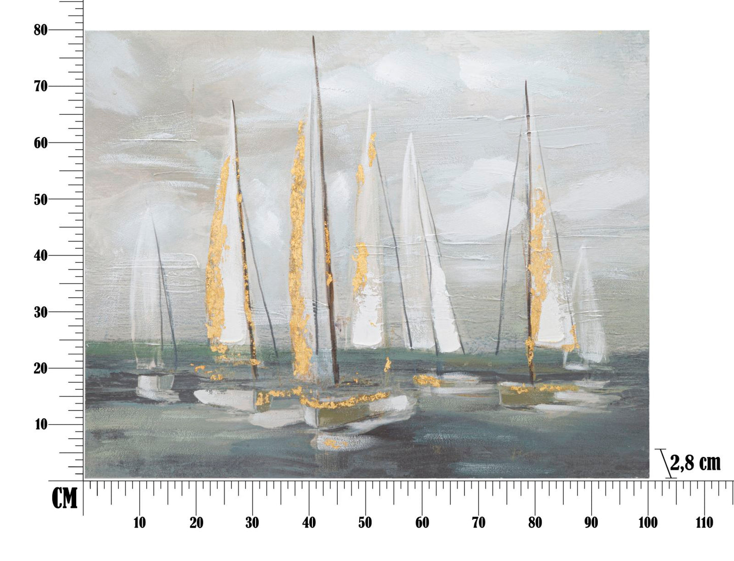 Zidna slika ISLA 80x100x2,8 cm