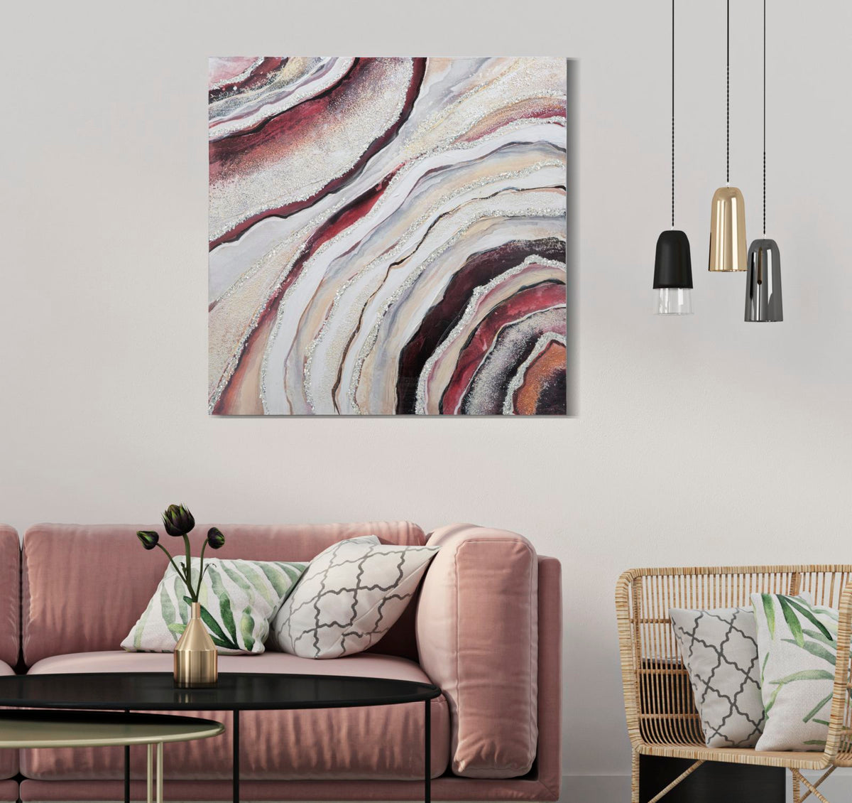 Zidna slika EMERIE 80x80x2,8 cm
