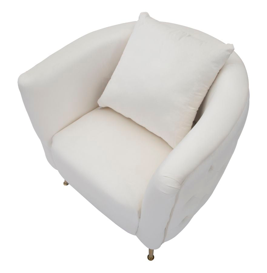 Fotelja Bucarest crema cm 76x74x73