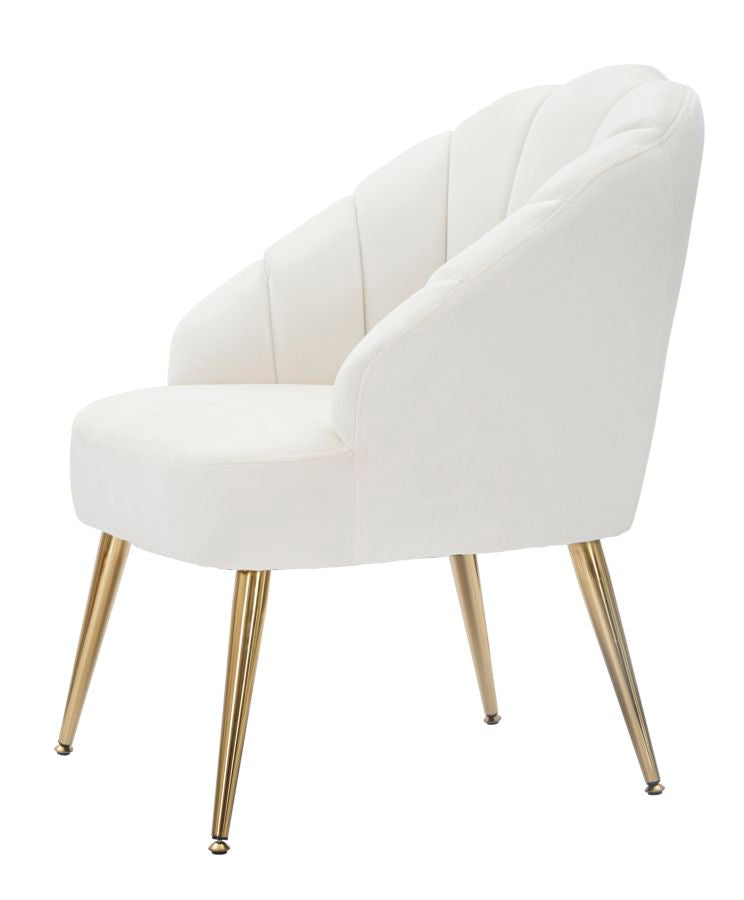 Fotelja školjka Crema cm 65x69x84
