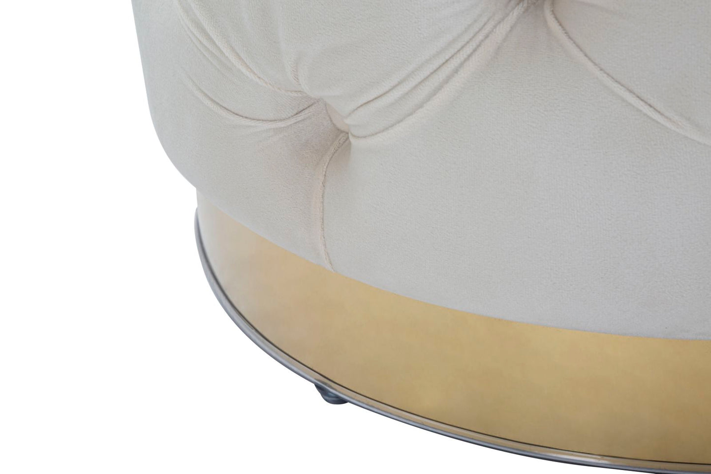 Taburet-spremište Rich crema cm ø 55x42