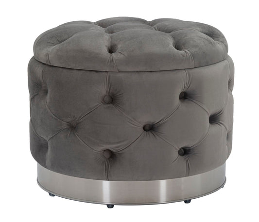 Tabure-spremište a Rich grigio cm ø 55x42