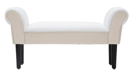 Klupica velvet crema cm 102x31x51