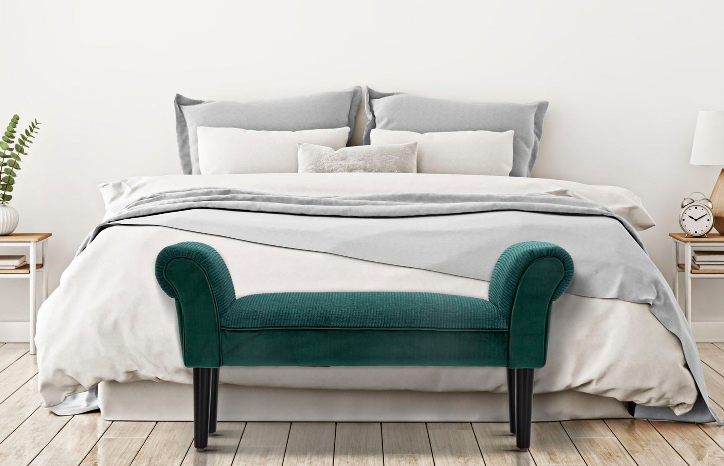 Klupa baršun crema cm 102x31x51