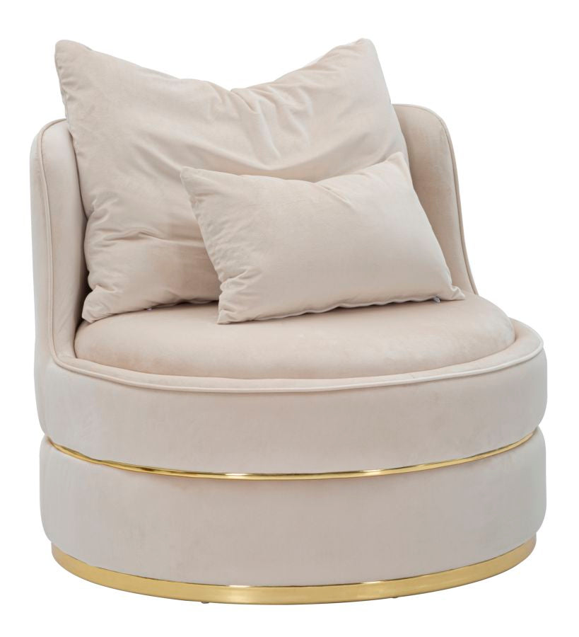 Fotelja Paris space crema-gold cm ø 84x72
