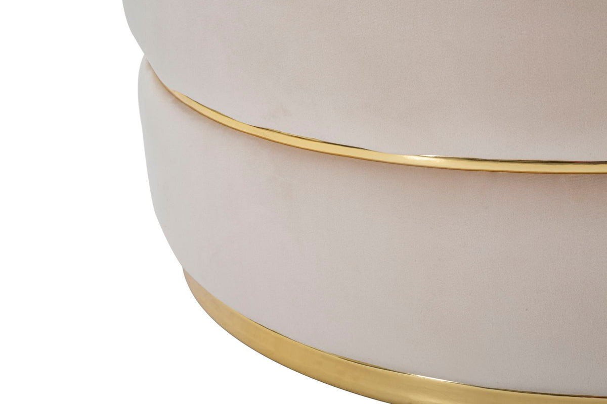 Fotelja Paris space crema-gold cm ø 84x72