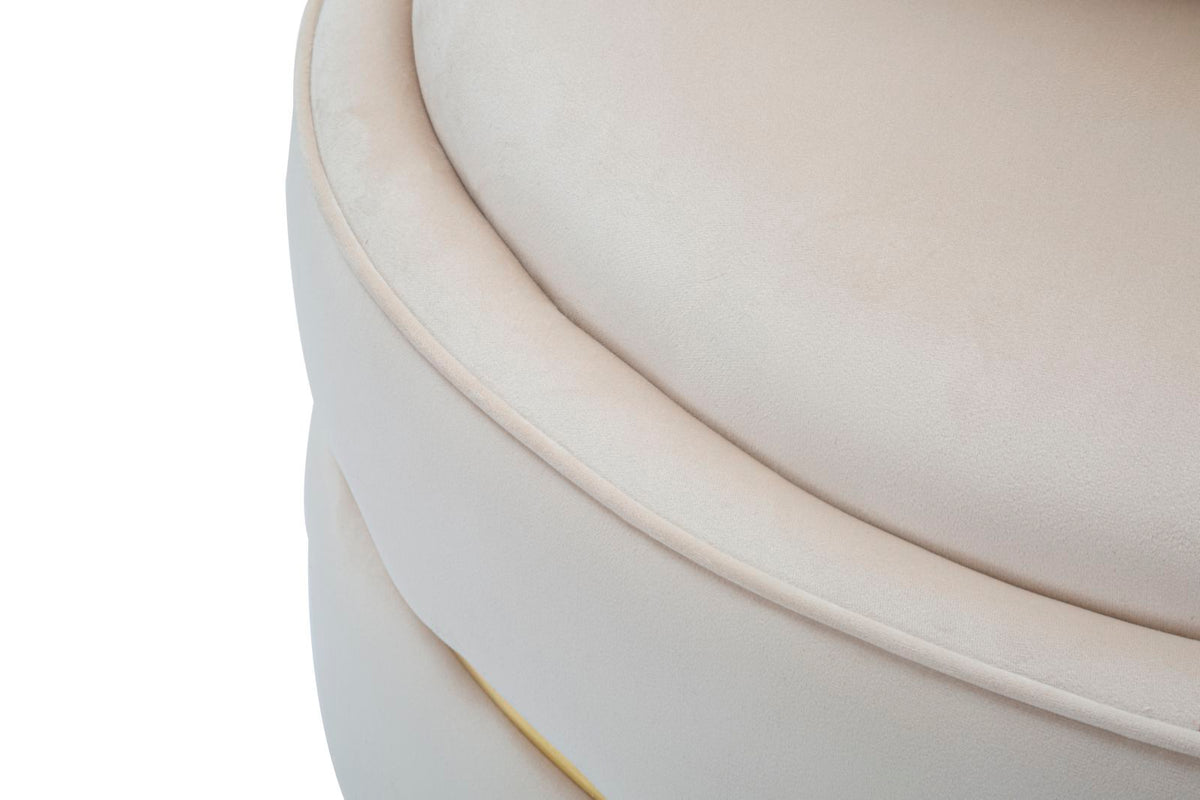 Fotelja Paris space crema-gold cm ø 84x72