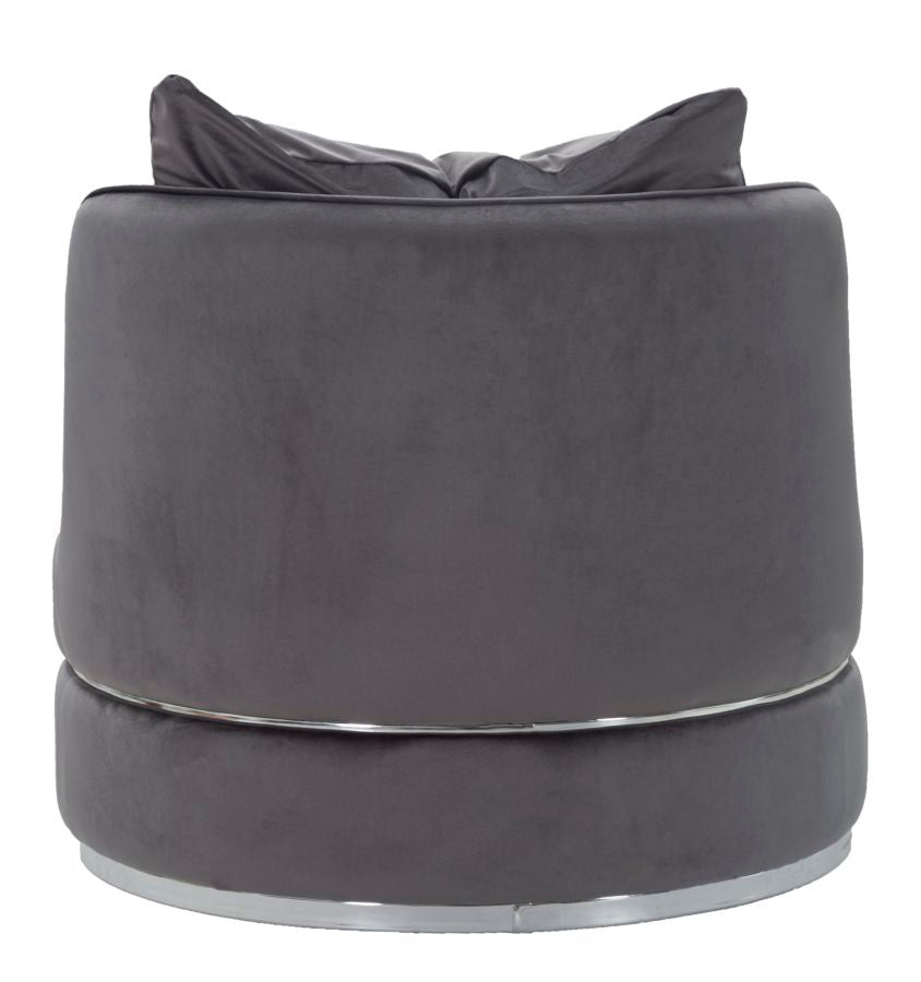 Fotelja Paris space grigio-silver cm ø 84x72