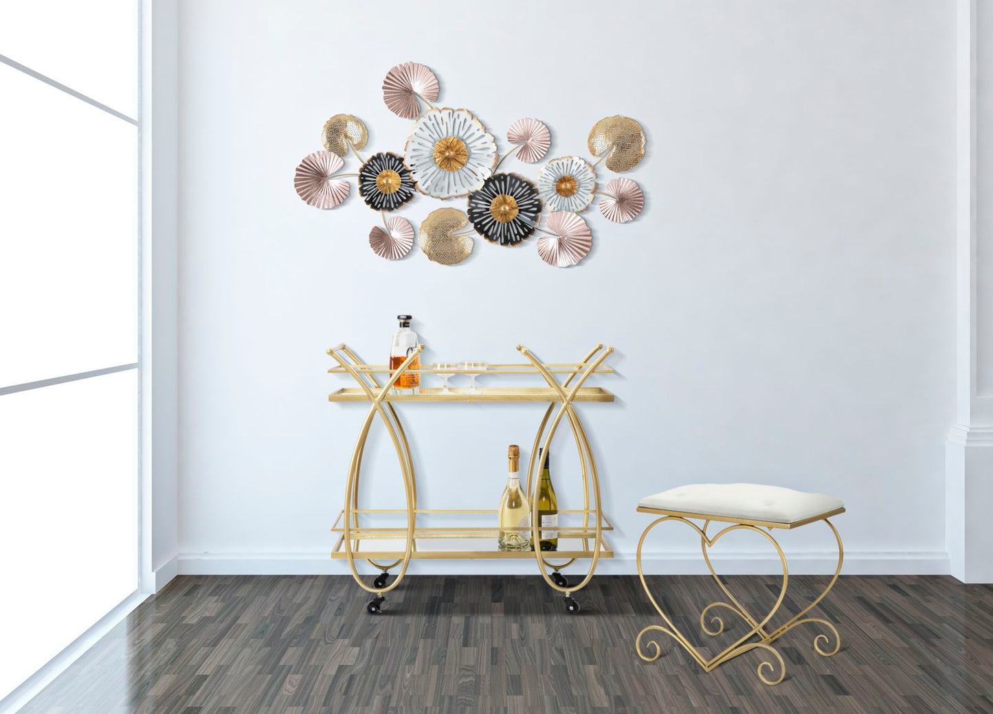 Tabure srce cream cm 50x37,5x51,5