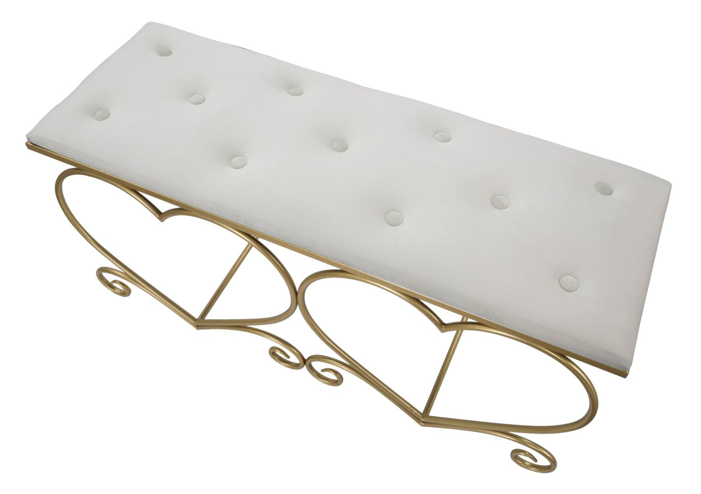 Klupica srce crema cm 105x37,5x51,5