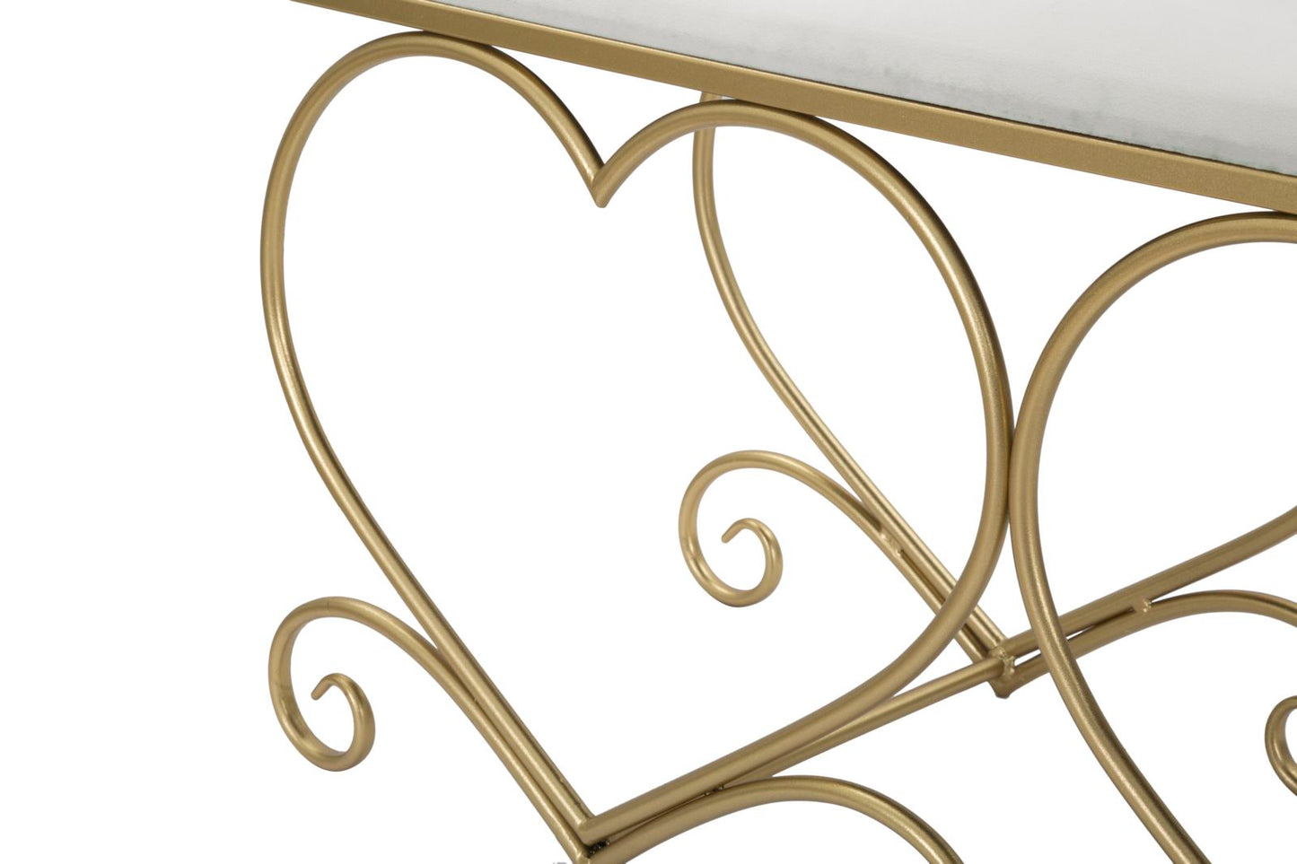 Klupica srce crema cm 105x37,5x51,5