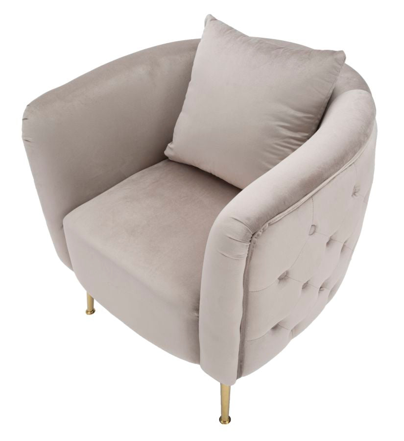 Fotelja Bucarest siva cm 76x74x73
