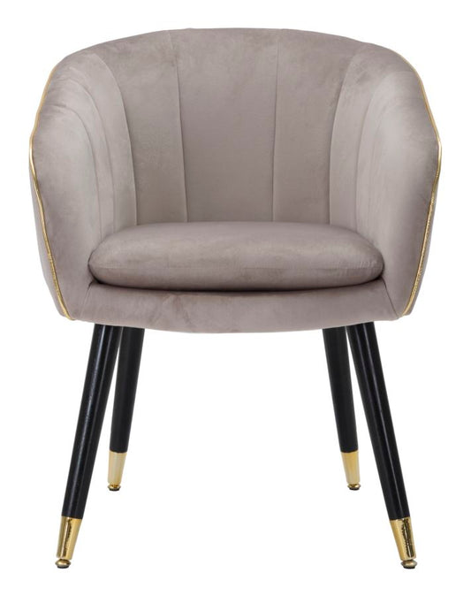Fotelja Paris grigia-gold cm 62x58x78