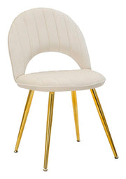 Stolica Flex krem boje, 52 × 48 × 78 cm, set od 2 kom.
