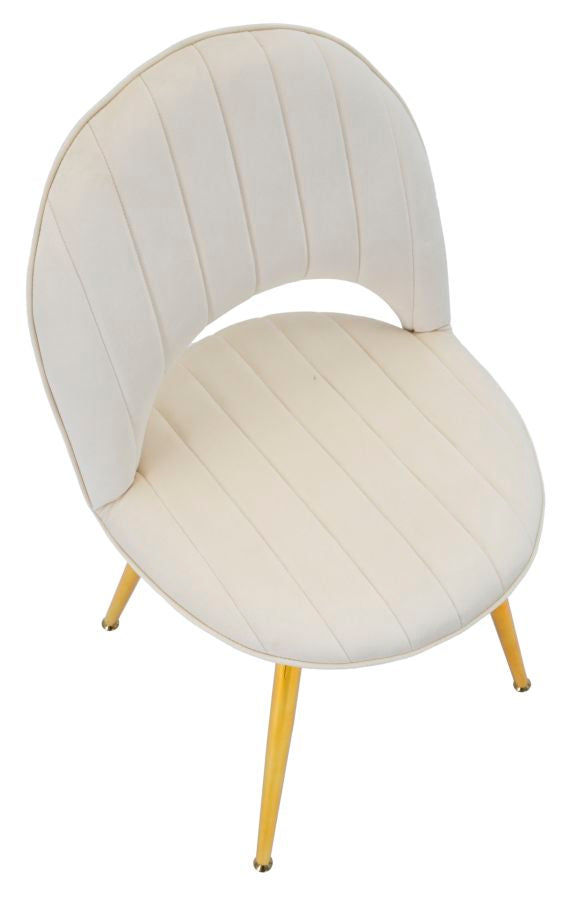 Stolica Flex krem boje, 52 × 48 × 78 cm, set od 2 kom.