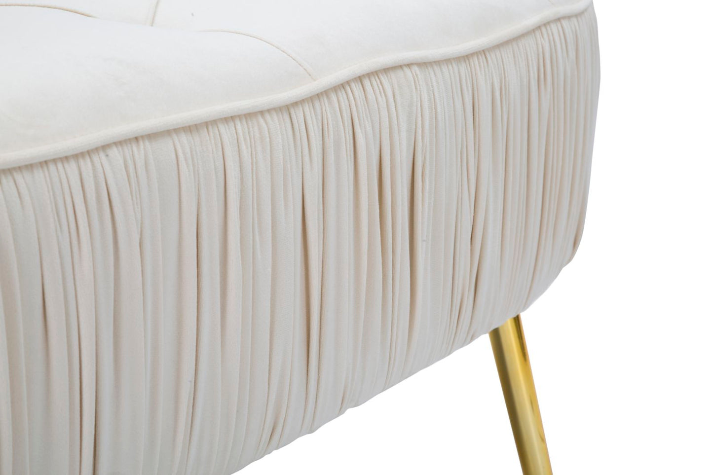 Klupica ovalna crema cm 102x40,5x42