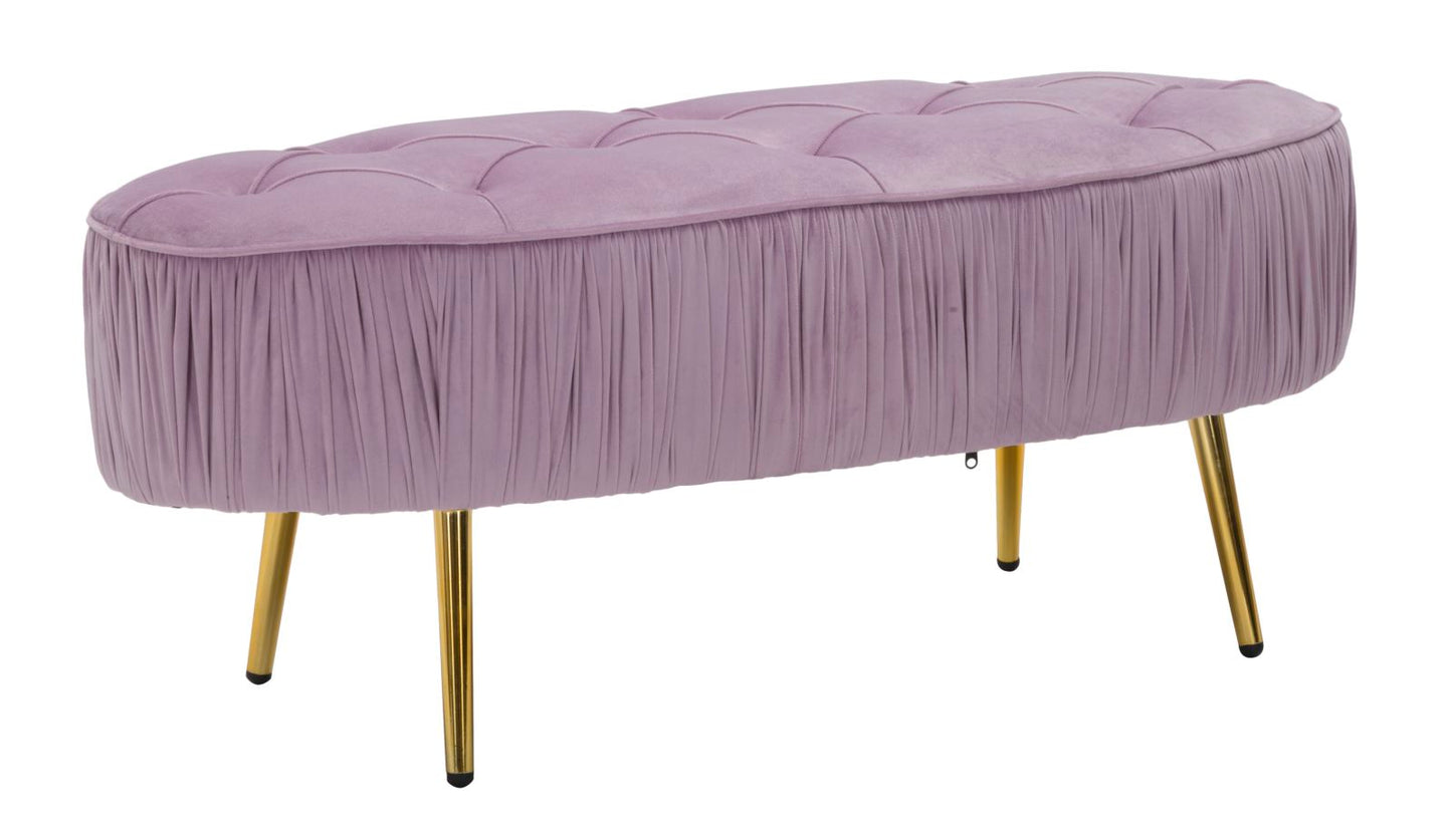 Klupica ovalna rosa cm 102x40,5x42