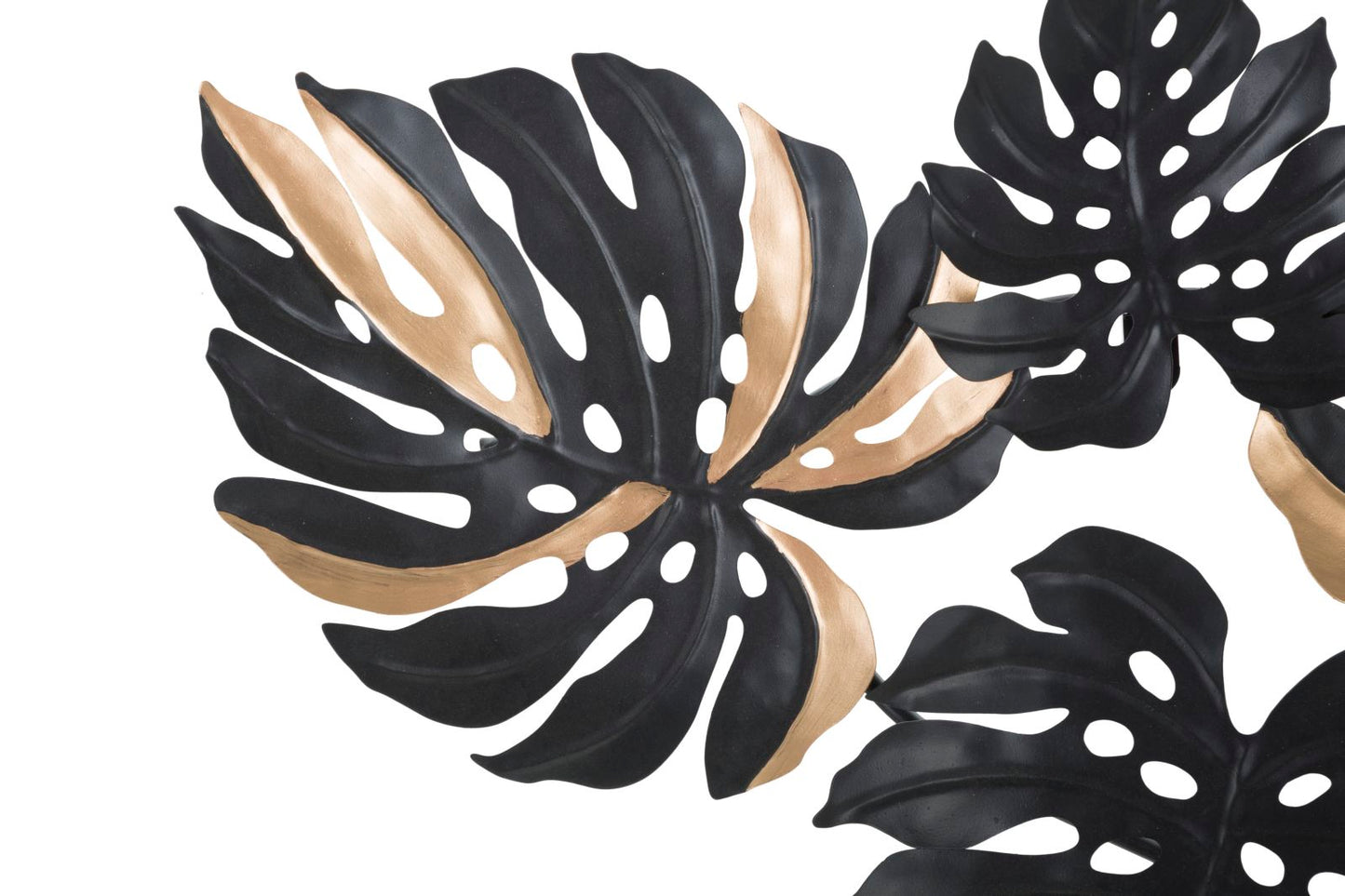 Metalni zidni panel dark leaf cm 133x6,5x63