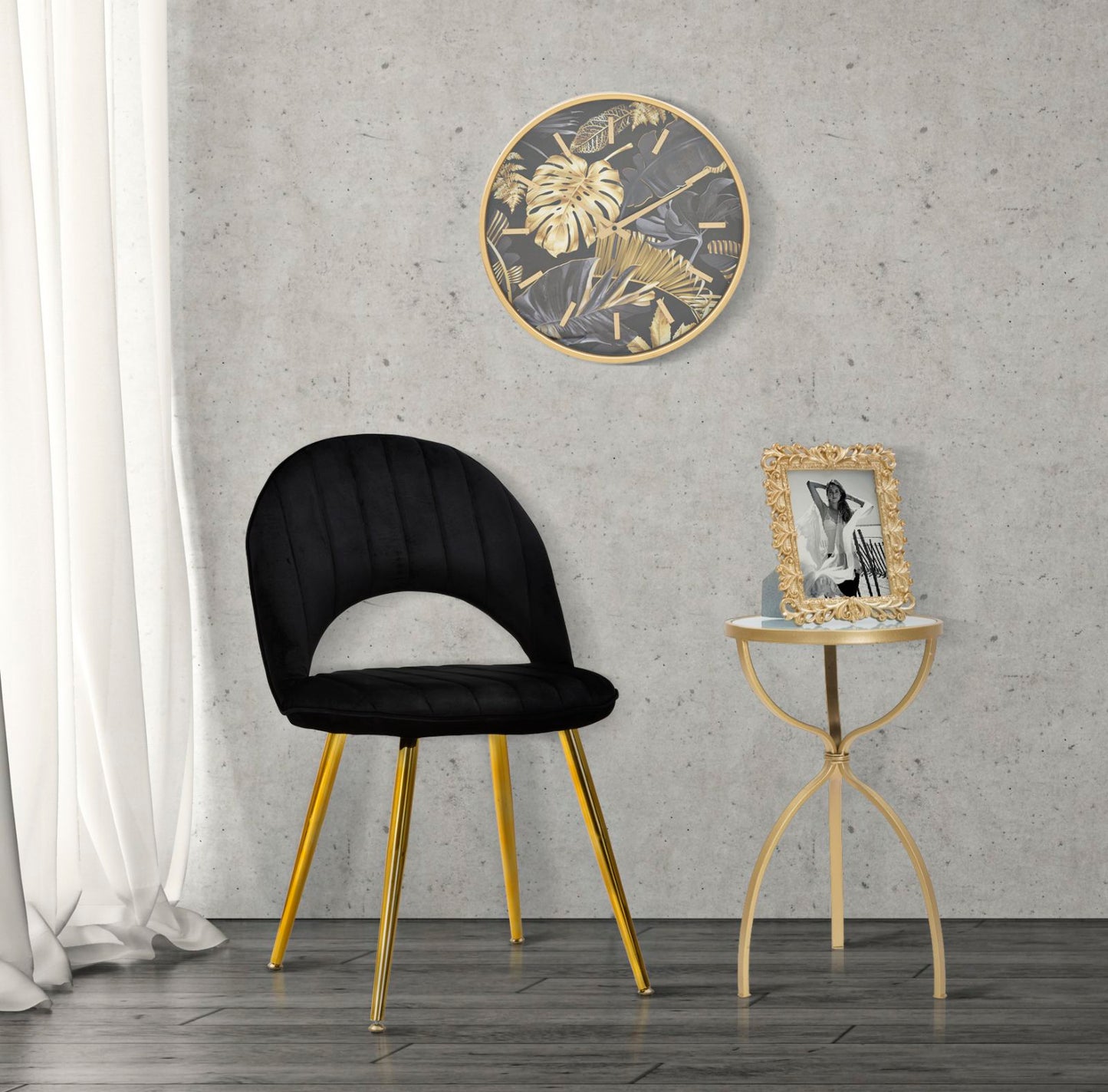 Zidni sat palm cm ø 40x6