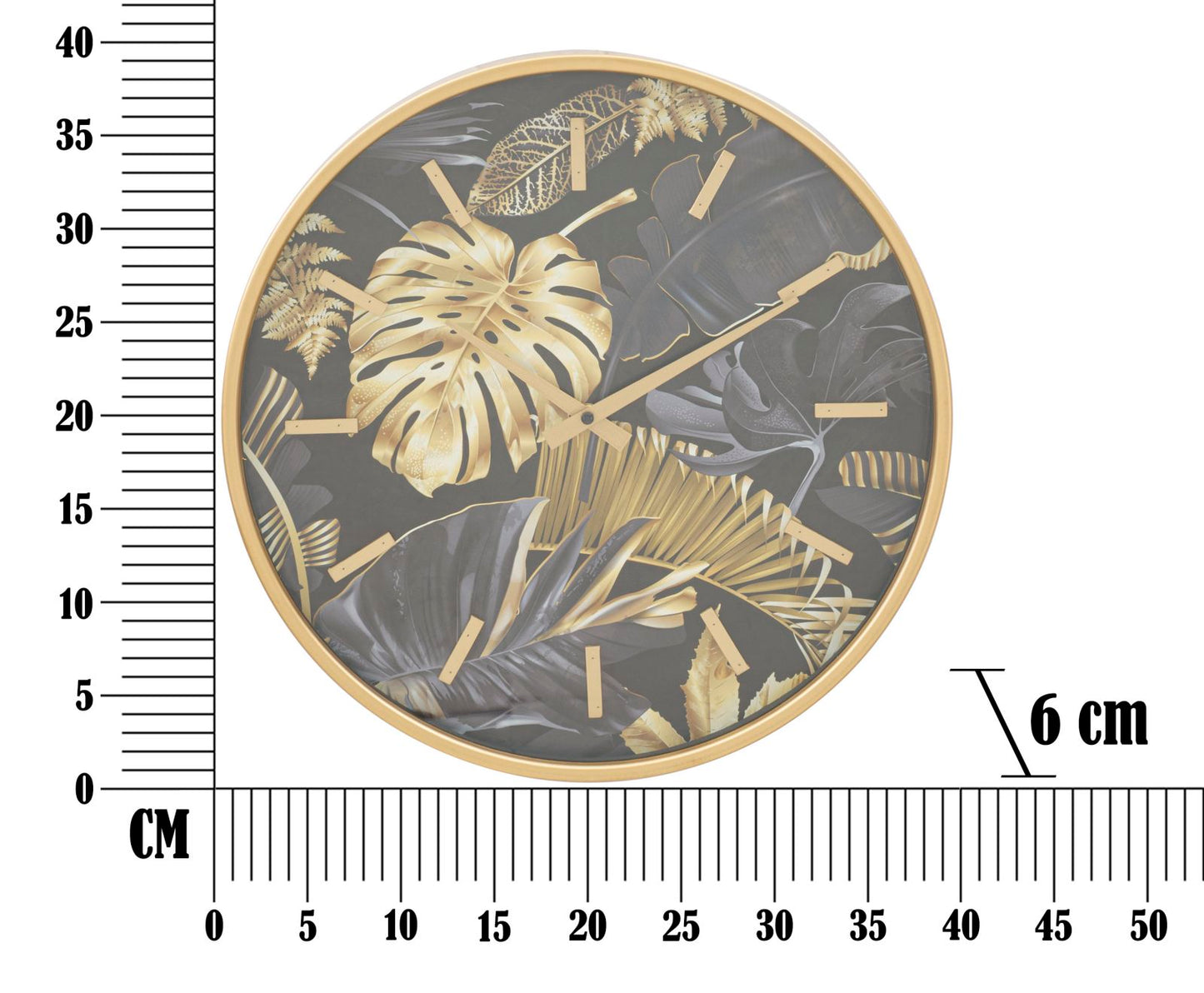 Zidni sat palm cm ø 40x6