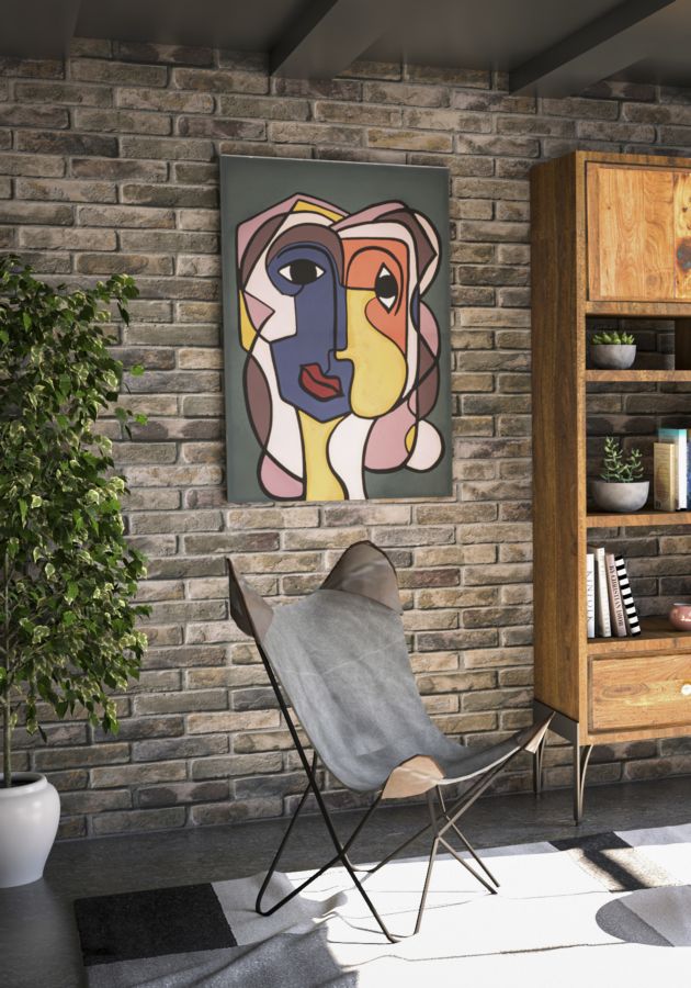 Slika dvostruka lica cm 60x3x90
