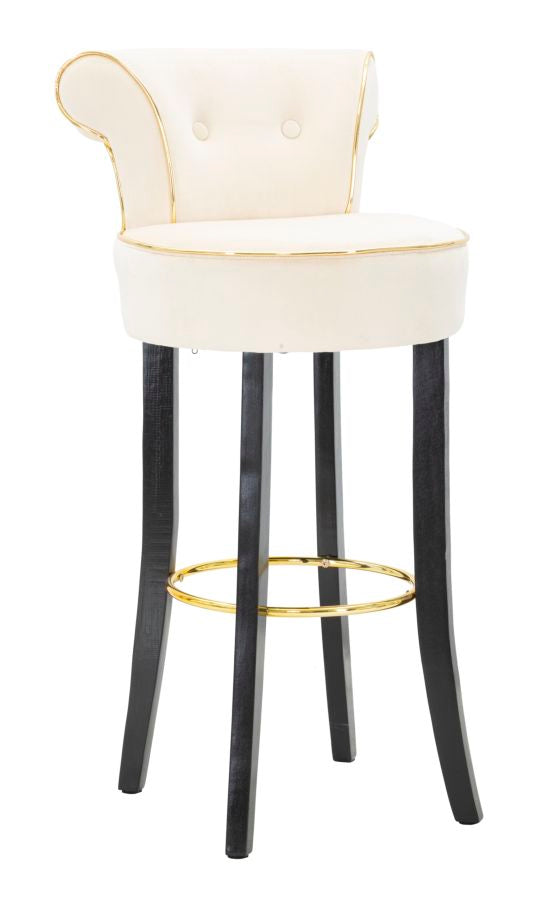 Barski stolac Luxy krem cm 46x48x96