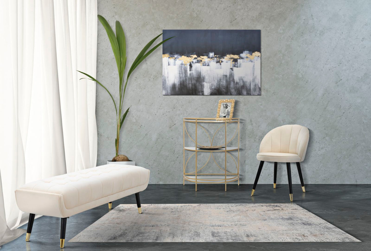Klupa infinity krem cm 141x41x43