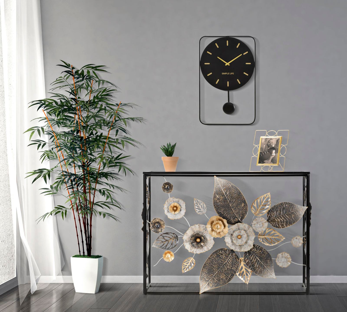 Zidni sat simple life cm 40,5x5x65,5