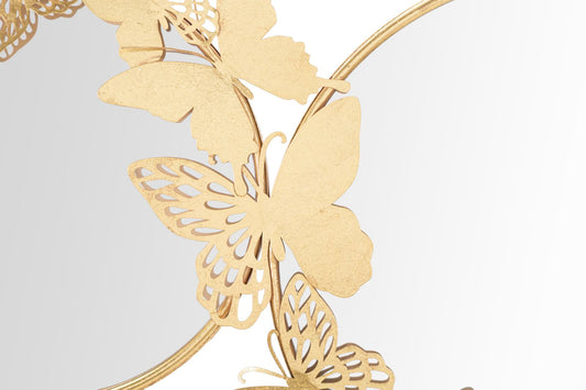 Zidno ogledalo dvostruko farfalle gold cm 81x3x52,5