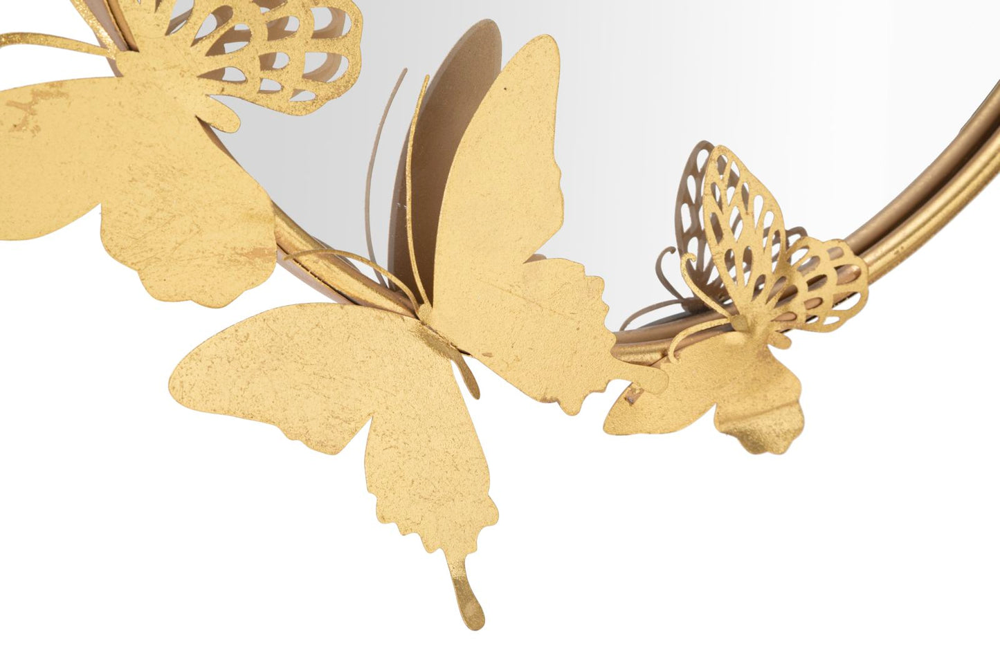 Zidno ogledalo dvostruko farfalle gold cm 81x3x52,5